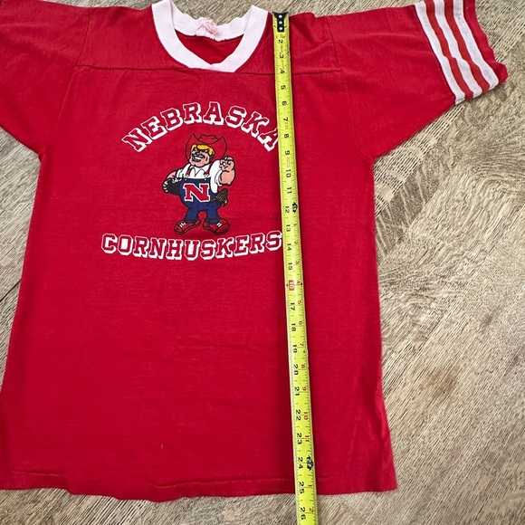 Nebraska Cornhuskers Herbie Huskers VINTAGE Shirt Top Jersey medium large - Picture 13 of 15